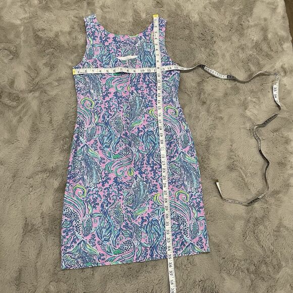 NWT Lilly Pulitzer 0 XS Lilac Rose WE MERMAID IT‎ MAURINA SHIFT 100% Linen Dress - Picture 8 of 16